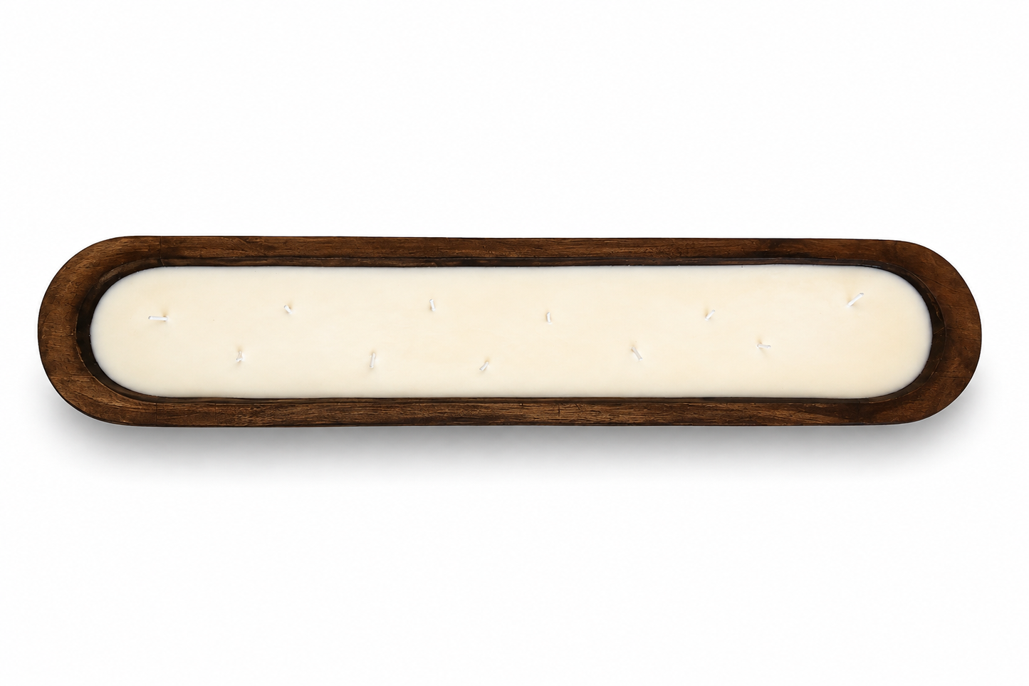 APPLE CRUMBLE Extra Long Dough Bowl Soy Candle | Scented Wooden Bowl Candle
