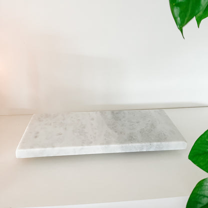 Elegant White & Grey Marble Tray – Stylish Dresser & Tabletop Décor - The Scented Market  Decorative Trays   