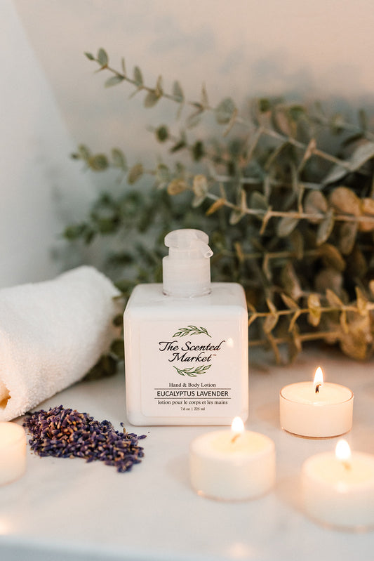 Eucalyptus Lavender Hand and Body Lotion – Calming and Hydrating - The Scented Market  Lotion & Moisturizer   