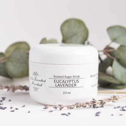 Eucalyptus Lavender Sugar Scrub – Soothing Exfoliation and Hydration - The Scented Market  Bath & Body   