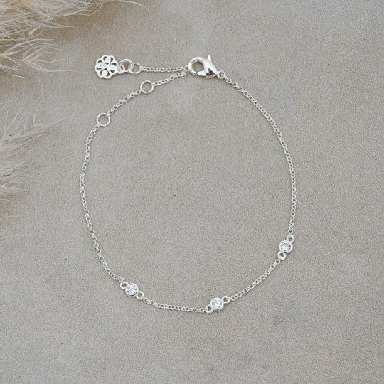 Circle Silver Bracelet - The Scented Market 