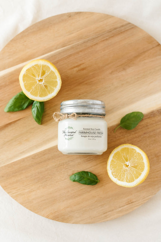 FARMHOUSE FRESH Soy Wax Candle 8 oz - The Scented Market  Candles   