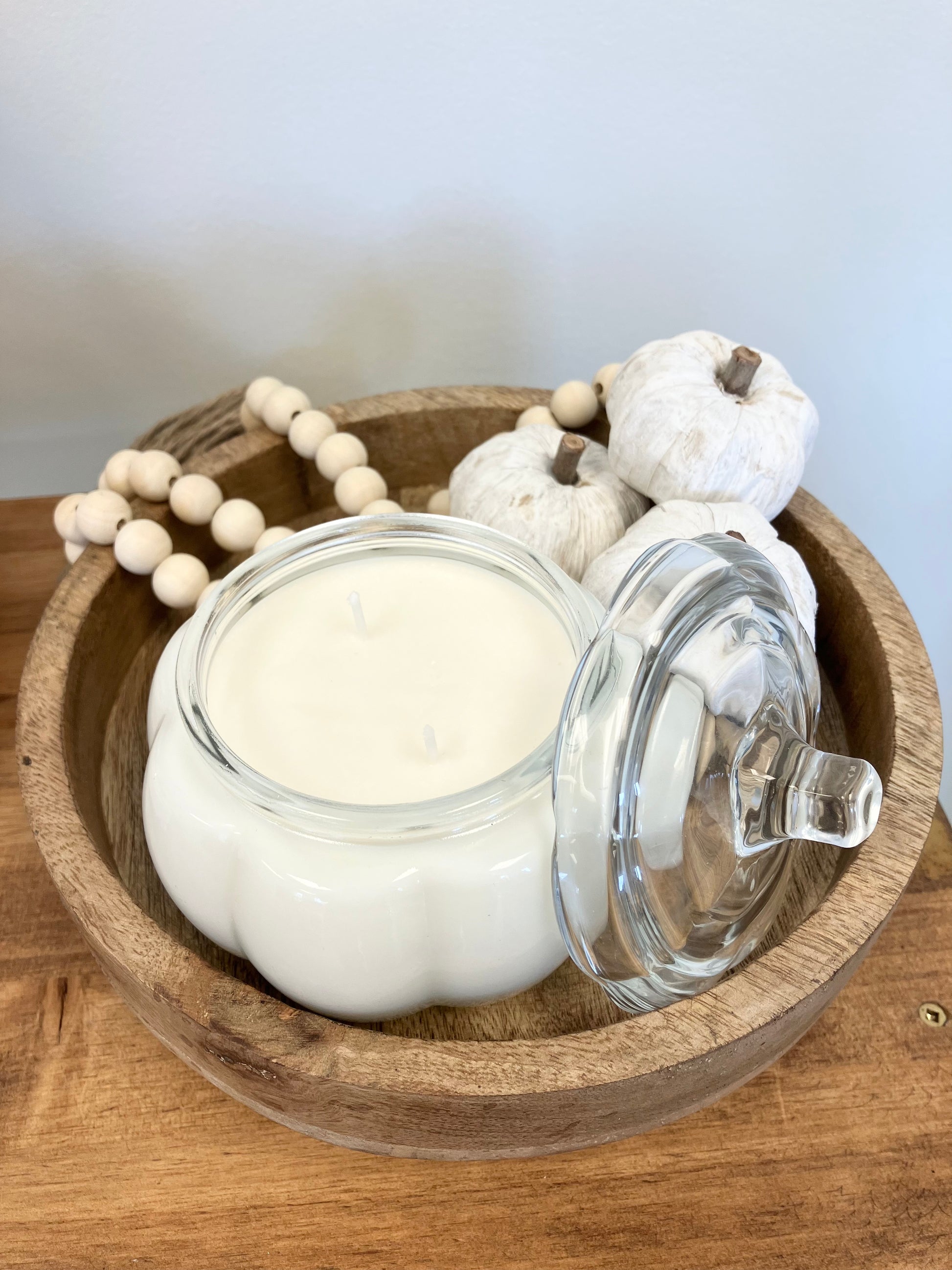 Glass Pumpkin Soy Candle – Pumpkin Spice Cake Scent - The Scented Market  Candles   