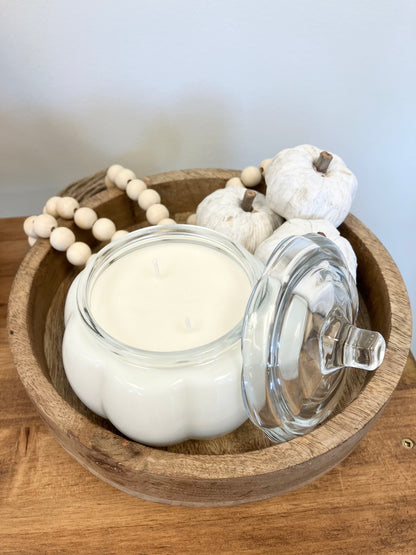 Glass Pumpkin Soy Candle – Pumpkin Spice Cake Scent - The Scented Market  Candles   