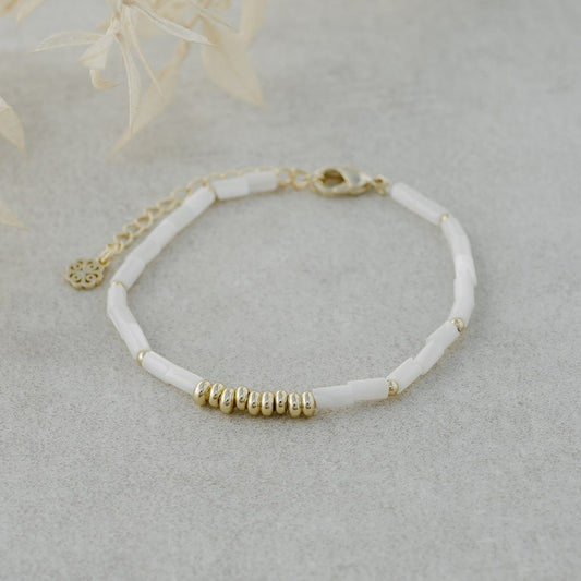 Gold Beaded Bracelet - The Scented Market  Bracelets   
