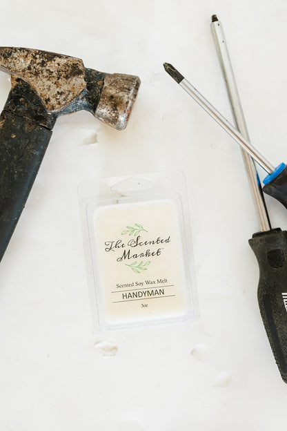 HANDYMAN Soy Wax Melt - The Scented Market  Wax Tarts   