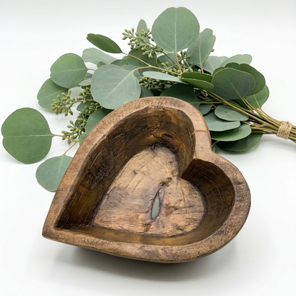 Bol à pâte décoratif en bois