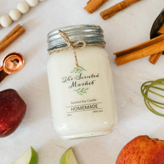 HOMEMADE Soy Wax Candle 16 oz - The Scented Market  Candles   