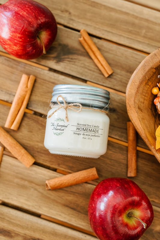 HOMEMADE Soy Wax Candle 8 oz - The Scented Market  Candles   