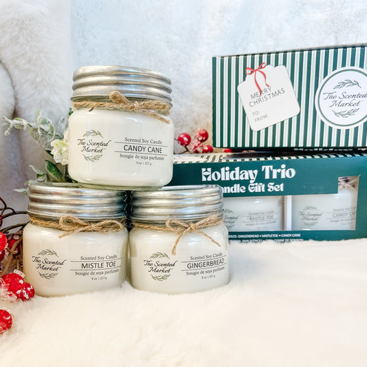 Holiday Trio Candle 3 pack Gift Set - The Scented Market     