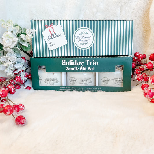 Holiday Trio Candle 3 pack Gift Set - The Scented Market     