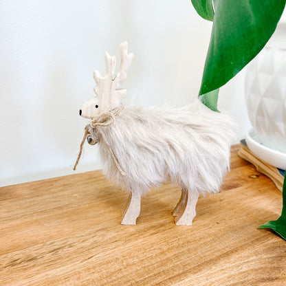 Furry Wood Reindeer