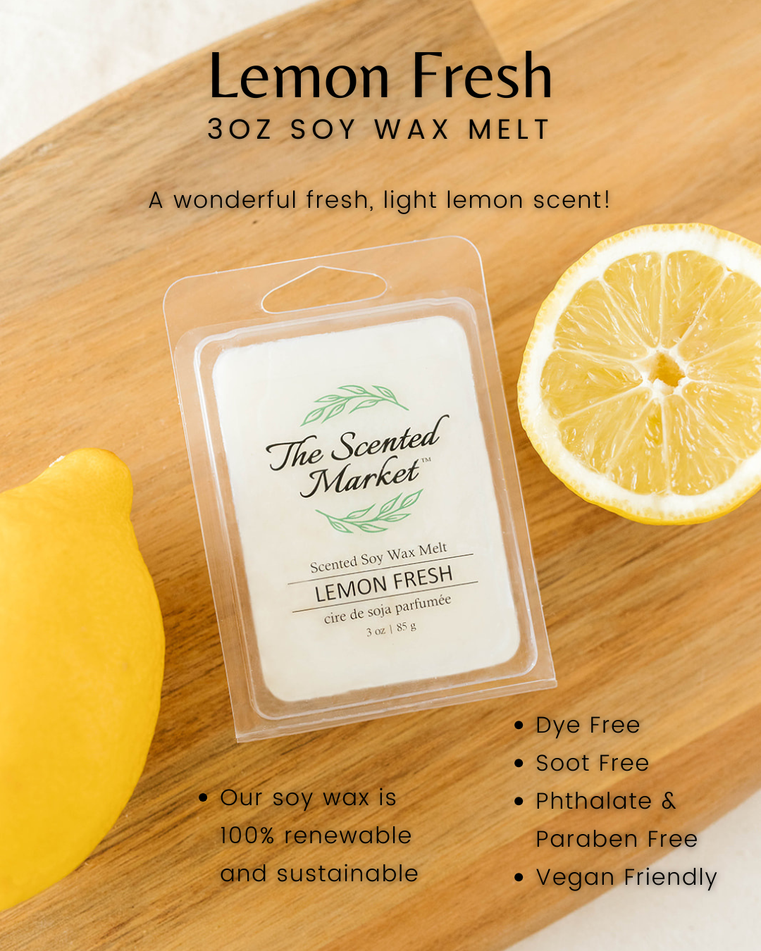 LEMON FRESH Soy Wax Melt