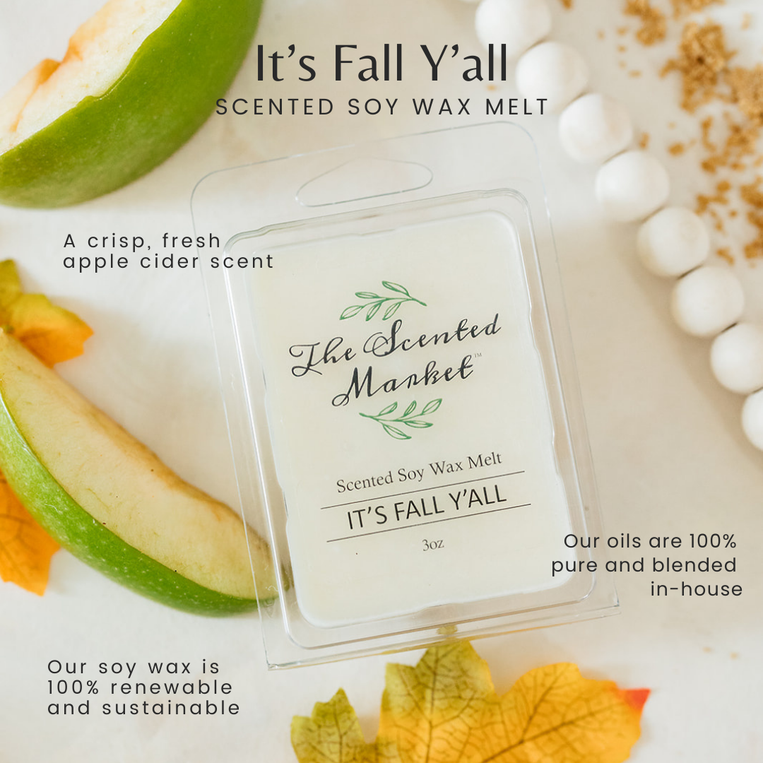 IT'S FALL Y'ALL Soy Wax Melt - The Scented Market 