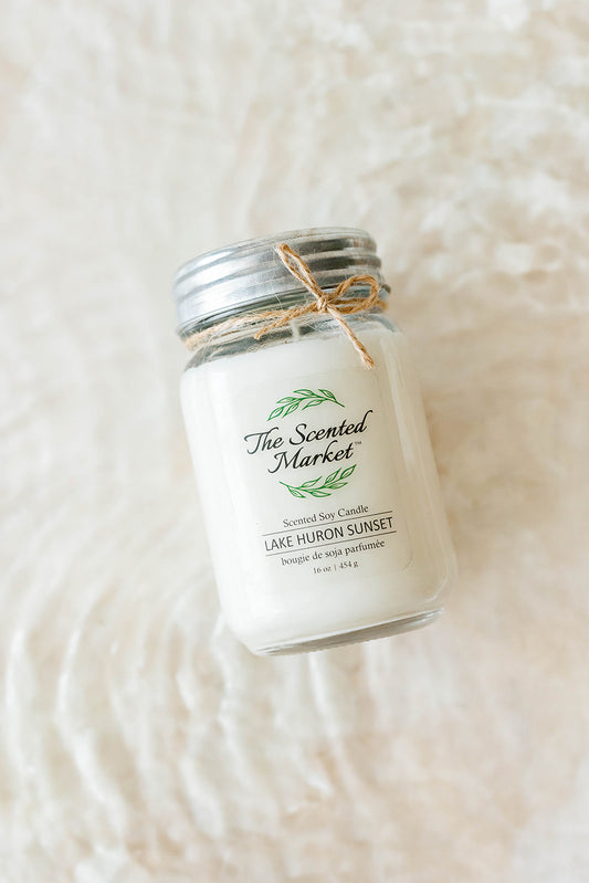 LAKE HURON SUNSET Soy Wax Candle 16 oz - The Scented Market  Candles   