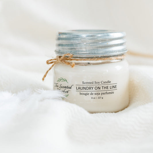 LAUNDRY ON THE LINE Soy Wax Candle 8 oz - The Scented Market  Candles   