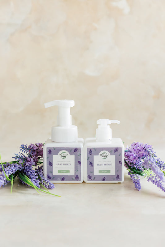 LILAC BREEZE Spring Foaming Hand Soap and Body Lotion Set