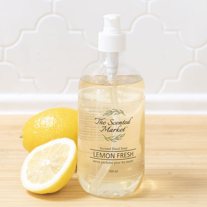Lemon Fresh Scented Hand Soap – Gentle, Moisturizing, and Refreshing - The Scented Market  Liquid Hand Soap   