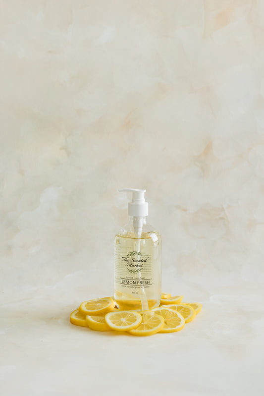 Lemon Fresh Scented Hand Soap – Gentle, Moisturizing, and Refreshing - The Scented Market  Liquid Hand Soap   