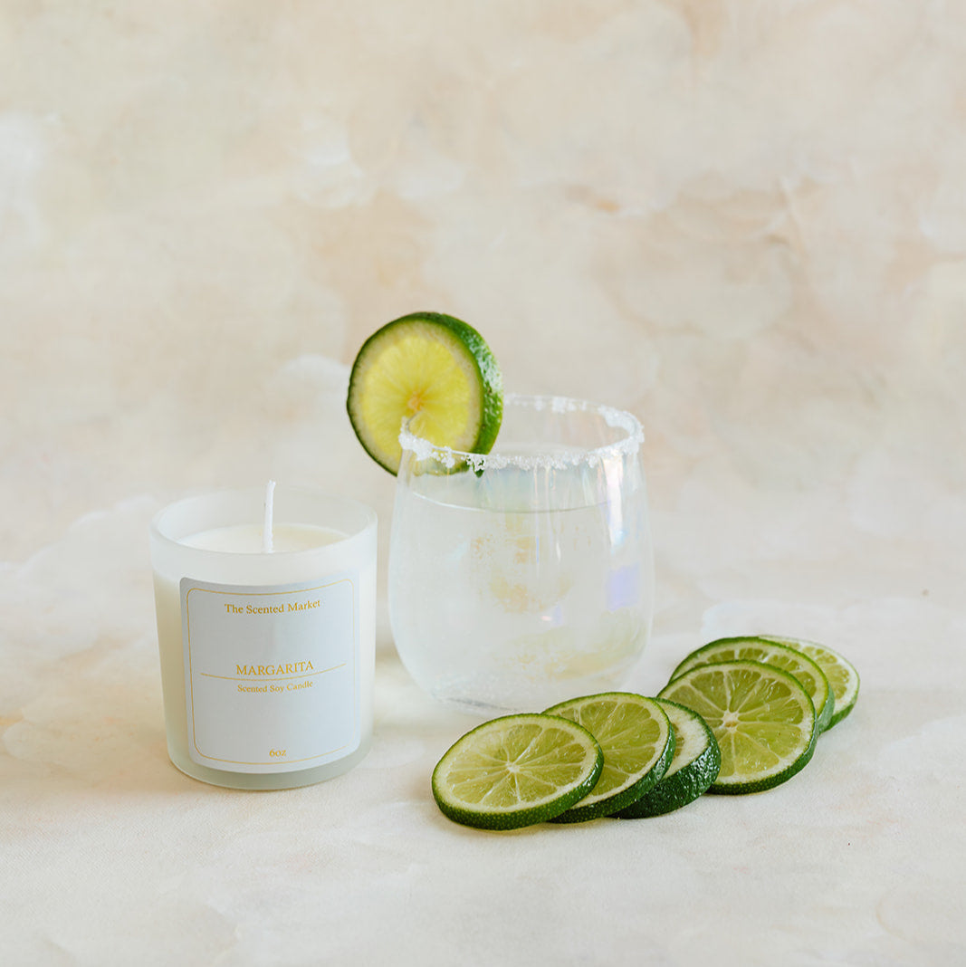MARGARITA Soy Wax Candle 6 oz - The Scented Market  Candles   