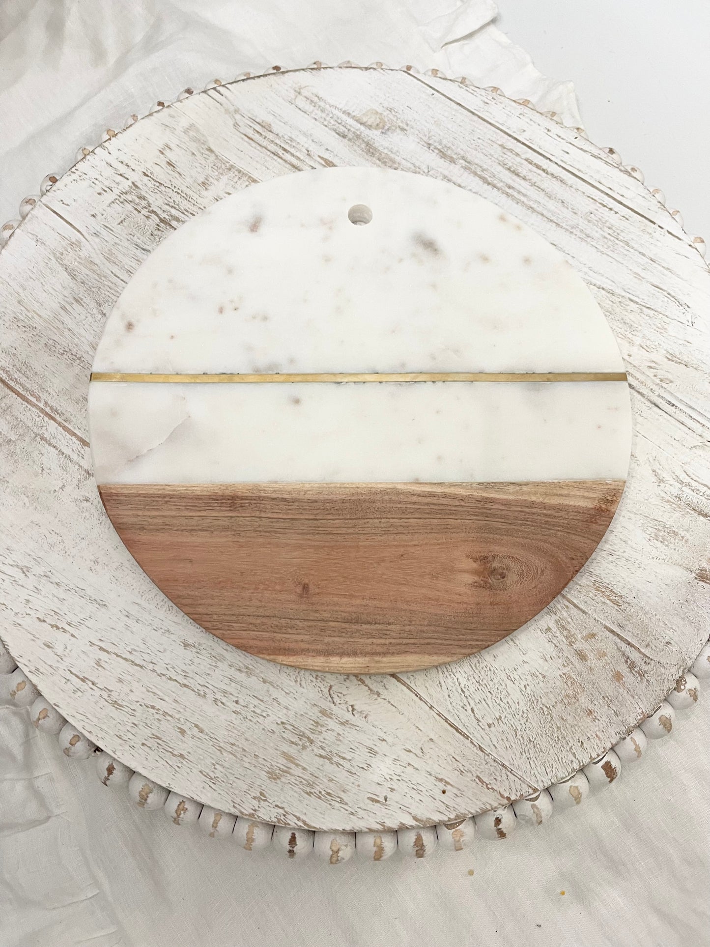Marble and Wood Cutting Board / Display Board - The Scented Market     