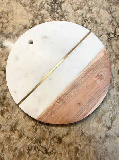 Marble and Wood Cutting Board / Display Board - The Scented Market     