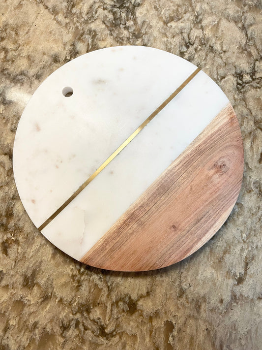 Marble and Wood Cutting Board / Display Board - The Scented Market     