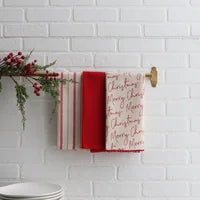 Merry Christmas Tea Towel Set of 3 - The Scented Market     
