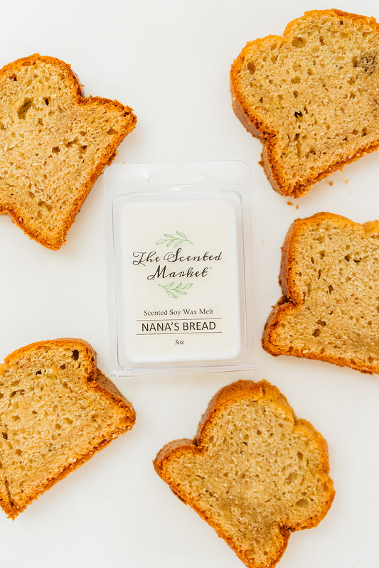NANA'S BREAD Soy Wax Melt - The Scented Market  Wax Tarts   