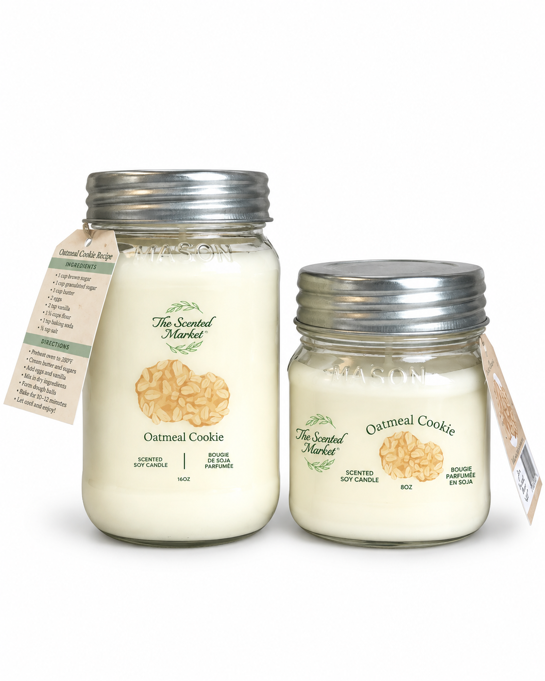 OATMEAL Cookie Scented Soy Candle 8 oz