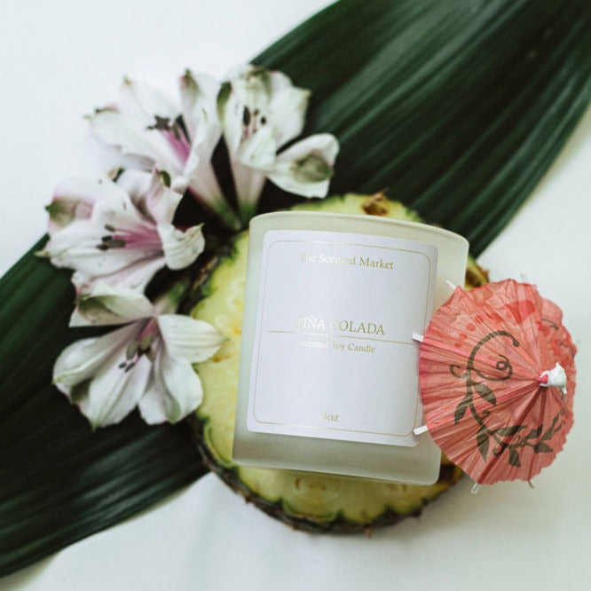PIÑA COLADA Soy Wax Candle 6 oz - The Scented Market  Candles   