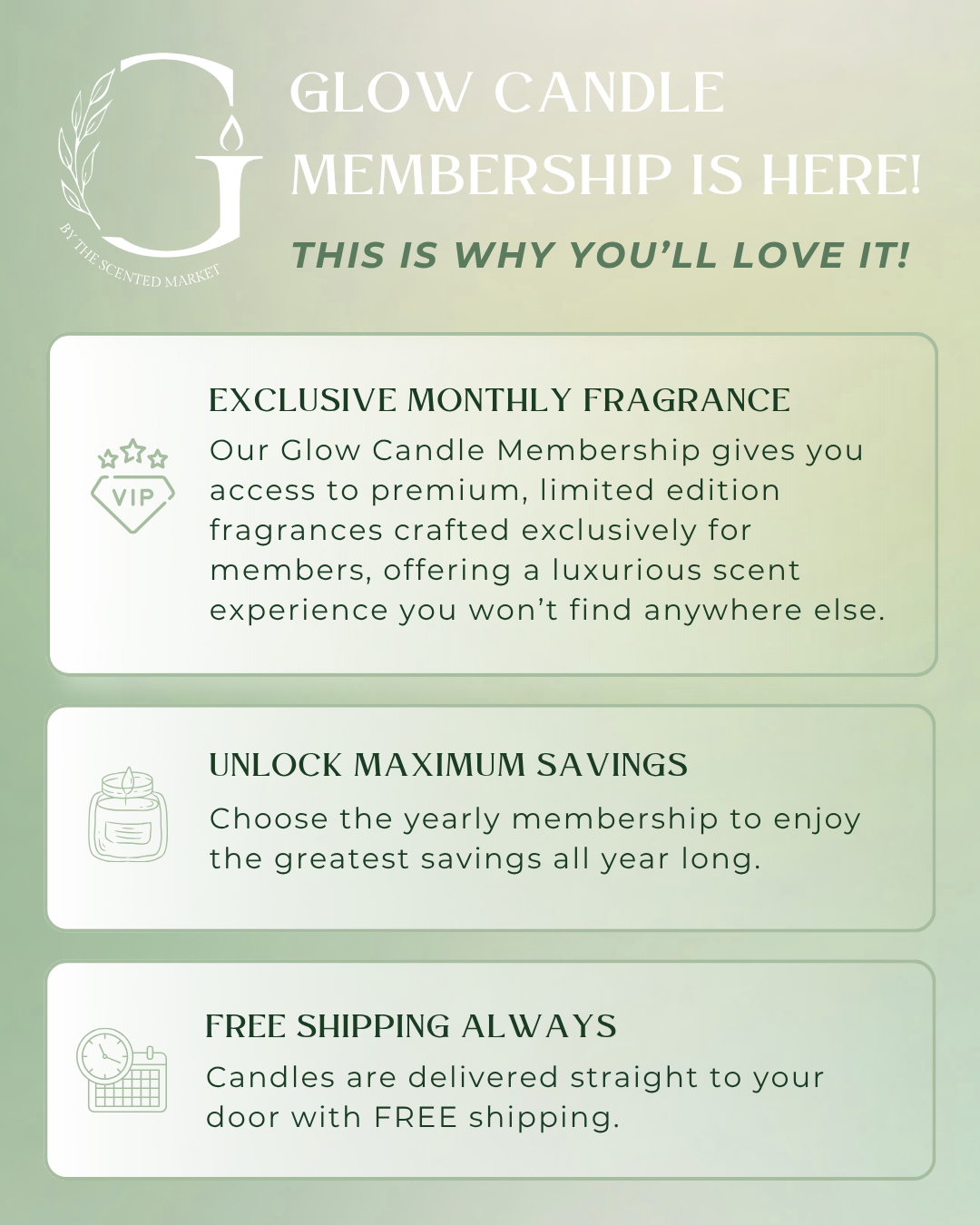 GLOW Candle Membership Exclusive