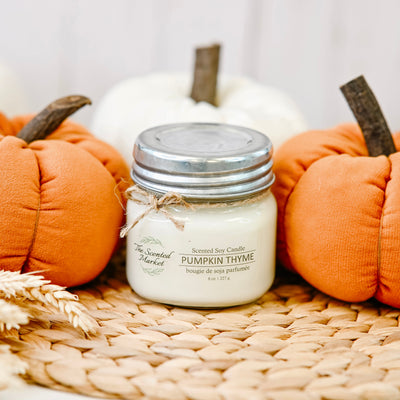 PUMPKIN THYME -  Scent of the Month October - The Scented Market  Candles Canada  