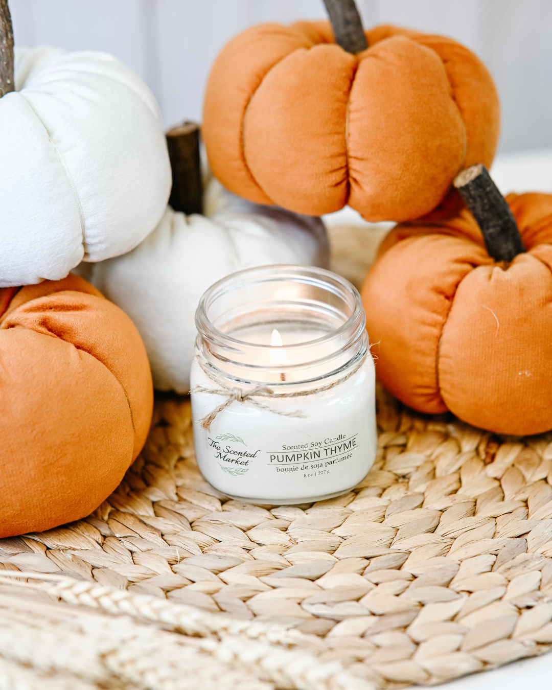 PUMPKIN THYME -  Scent of the Month October - The Scented Market  Candles Canada  