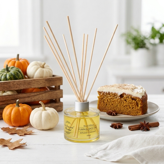 PUMPKIN SPICE CAKE Reed Diffuser – Long-Lasting Relaxing Room Fragrance