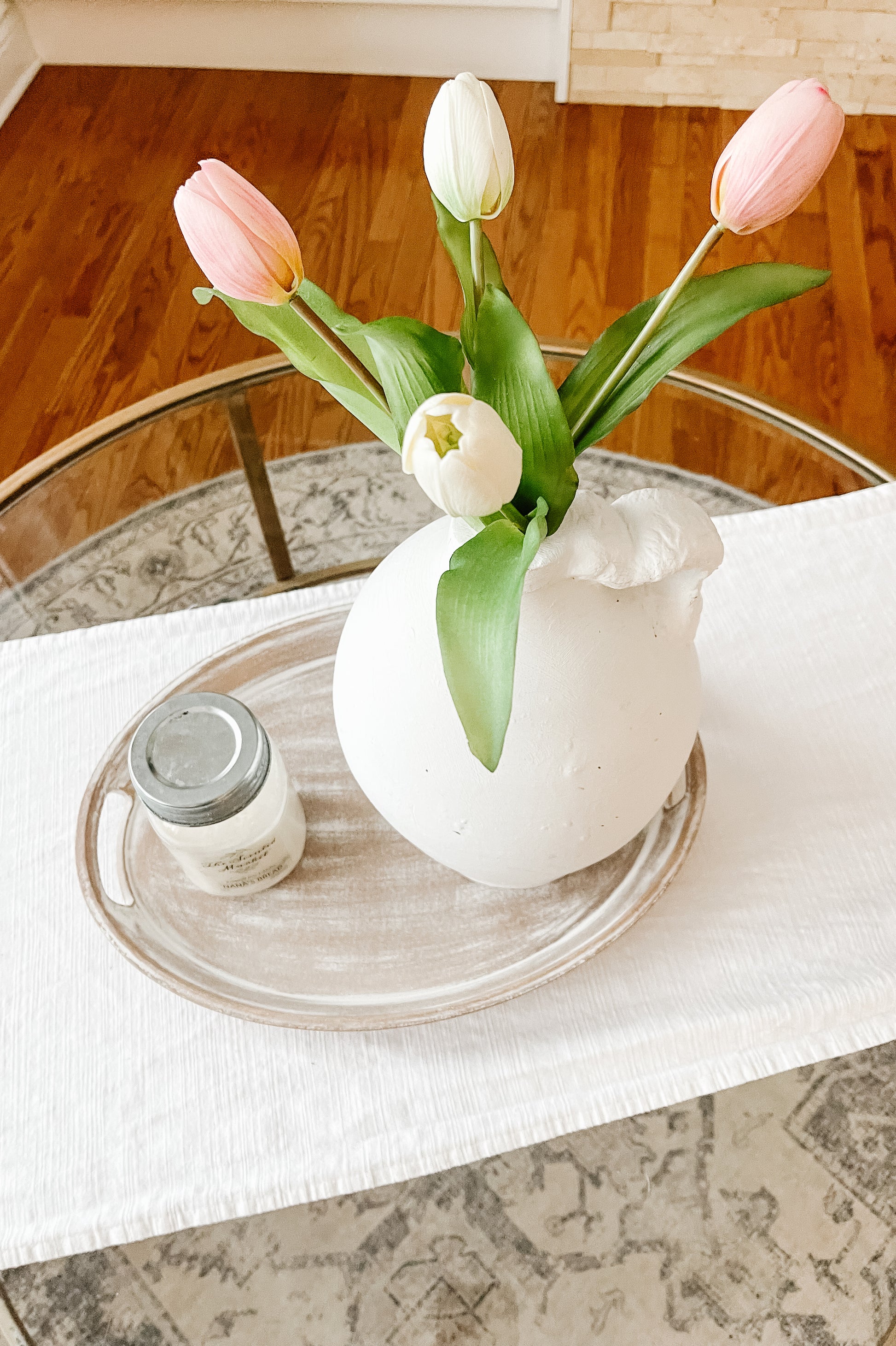 Painted White Crock – Rustic Farmhouse Ceramic Decor - The Scented Market  Crock   