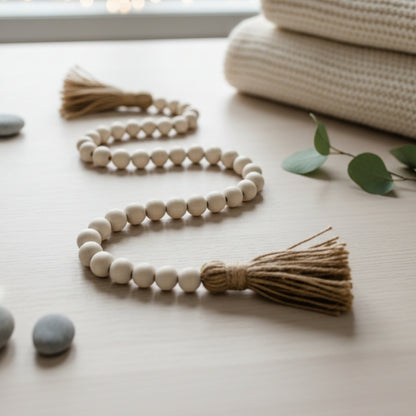 Decor Bead Double Tassel Garland