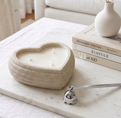 Heart Ripple 3 Wick Scented Soy Candle