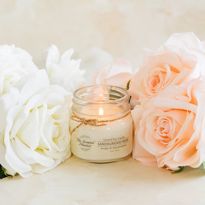 SANDALWOOD ROSE -  Scent of the Month - The Scented Market  Candles   
