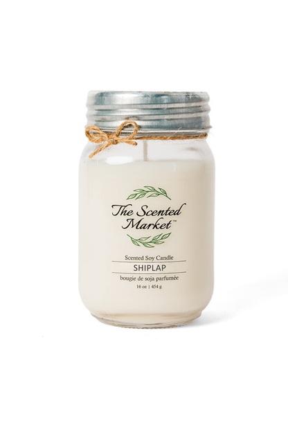 SHIPLAP Soy Wax Candle 16 oz - The Scented Market  Candles   