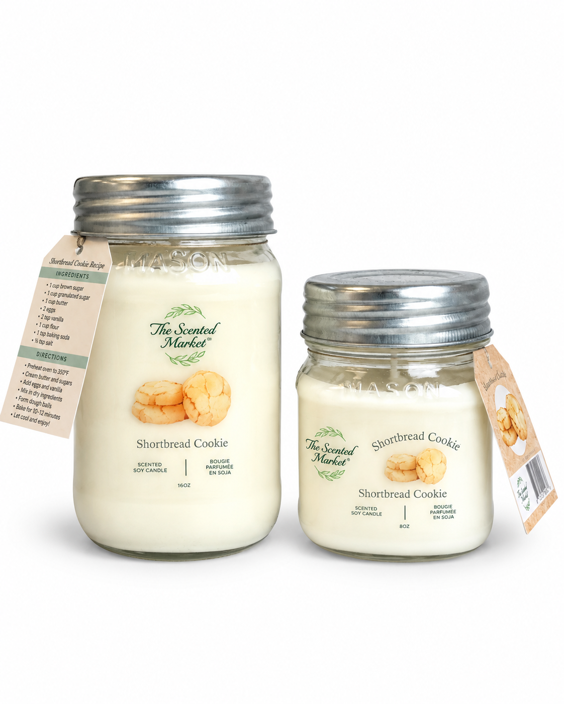 SHORTBREAD Cookie Scented Soy Candle 8 oz