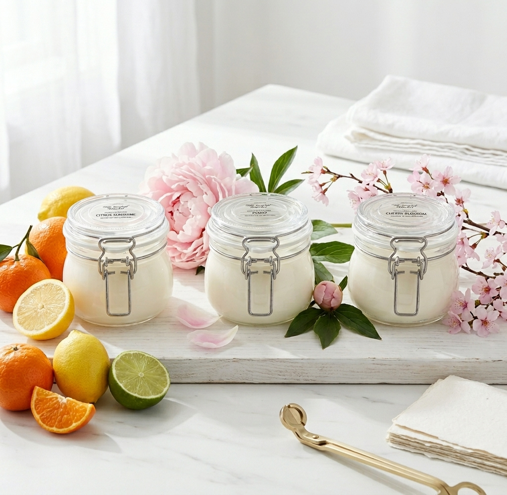LOT DE 3 BOUGIES DE PRINTEMPS