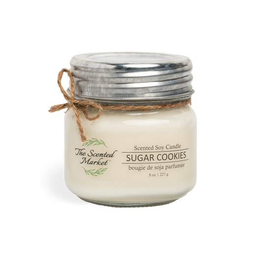 SUGAR COOKIES Soy Wax Candle 8 oz - The Scented Market 