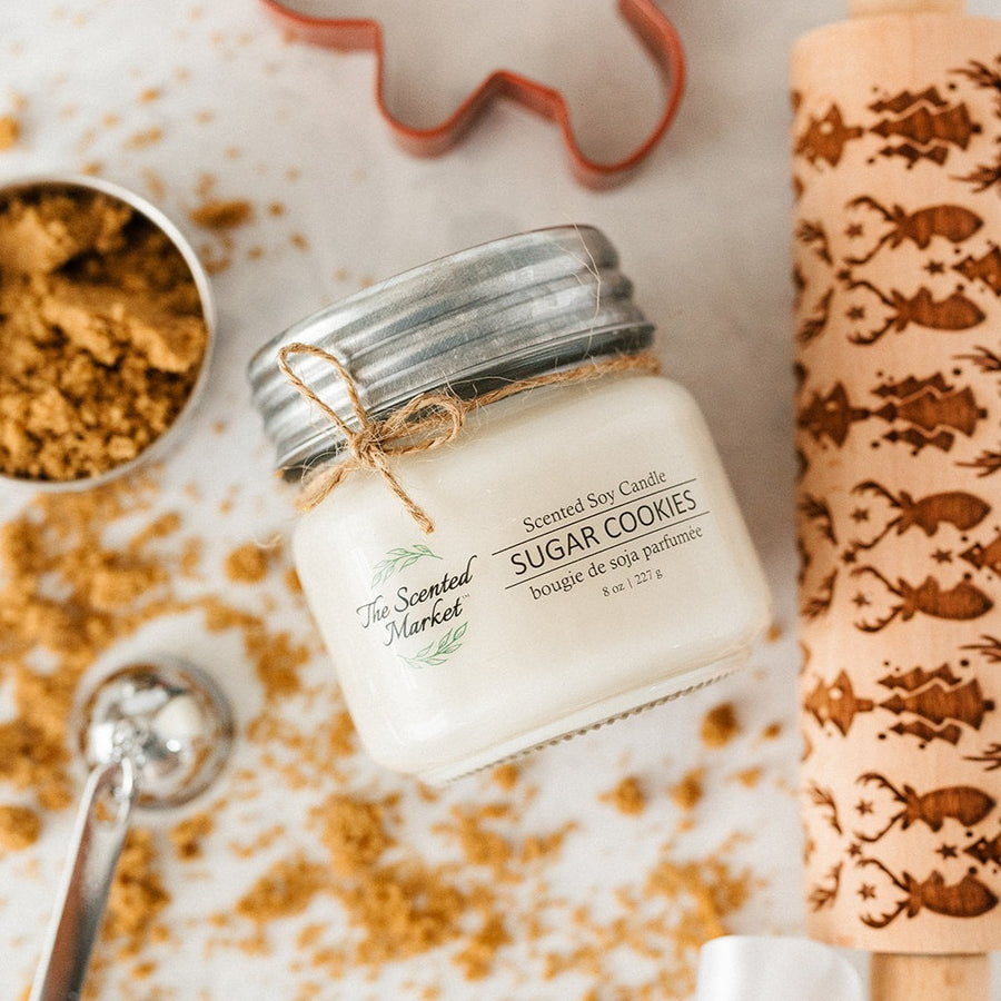 SUGAR COOKIES Soy Wax Candle 8 oz - The Scented Market  Candles   