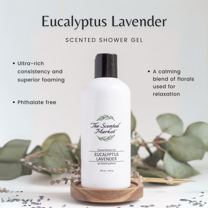 Shower Gel - Eucalyptus Lavender - The Scented Market  Bath & Body   
