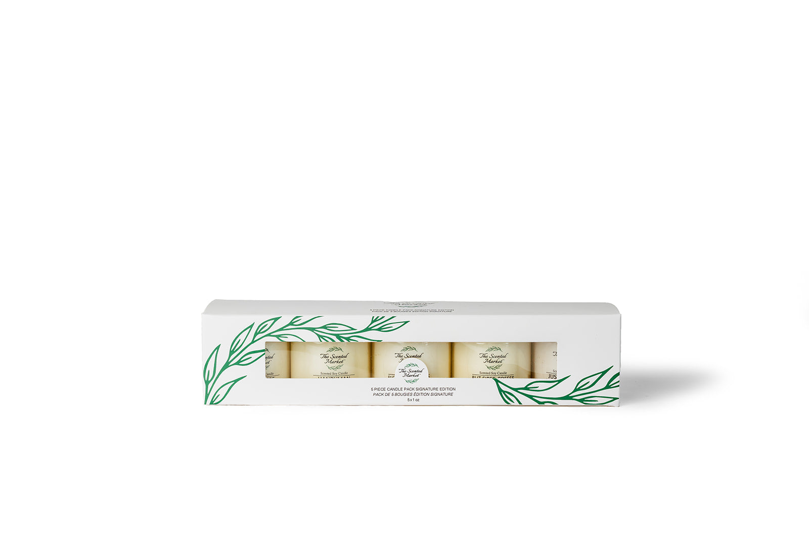 Signature Candle Sample 5-Pack – Best-Selling Scents, Clean Soy Wax - The Scented Market     