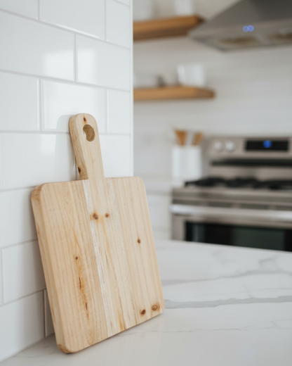 Square Rustic Cutting Board / Charcuterie Board – Handmade Wooden Serving Board - The Scented Market  Display Boards   