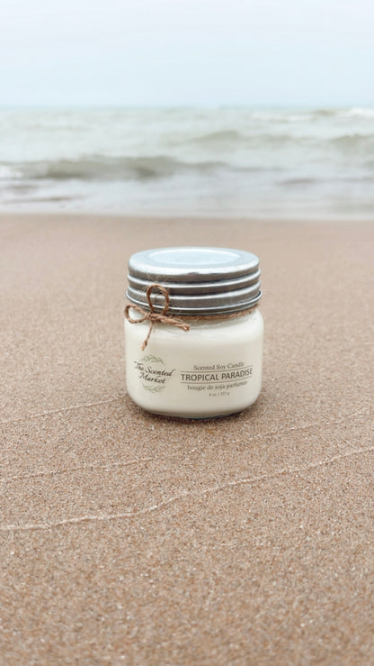 TROPICAL PARADISE - Scent of The Month August - The Scented Market  Candles   