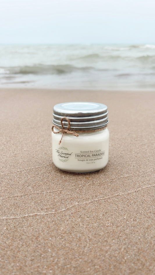TROPICAL PARADISE - Scent of The Month August - The Scented Market  Candles   