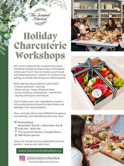 Charcuterie Board Making Workshop & Class in Guelph- Wednesday Nov 18th